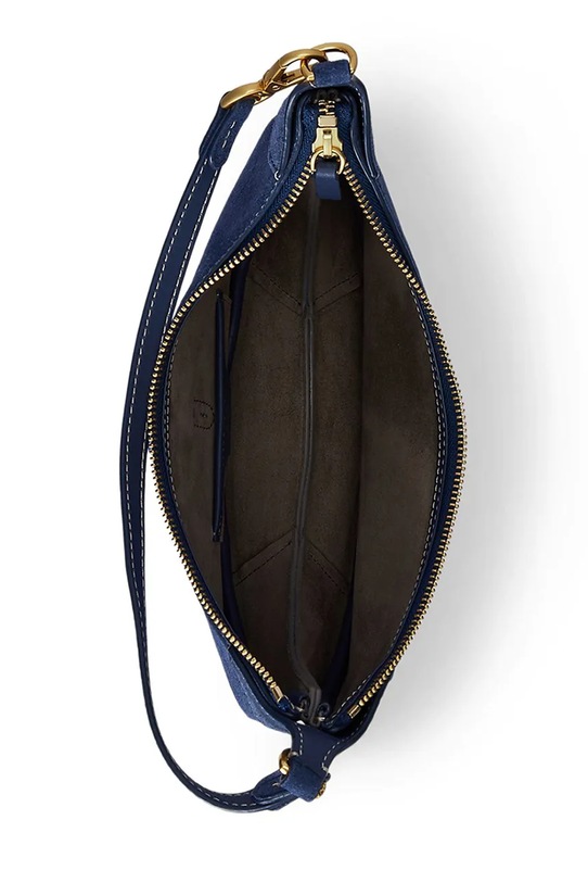 Semišová kabelka Polo Ralph Lauren námořnická modř 428922880