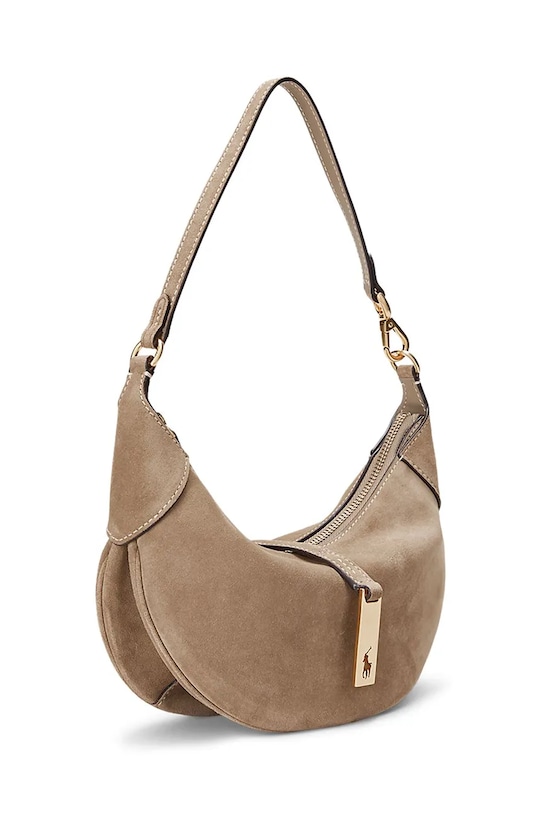 Велурена чанта Polo Ralph Lauren 428922880 кафяв AW25