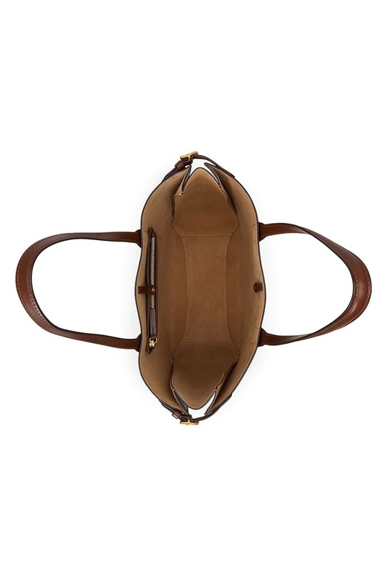 Polo Ralph Lauren torebka skórzana brązowy 428962757