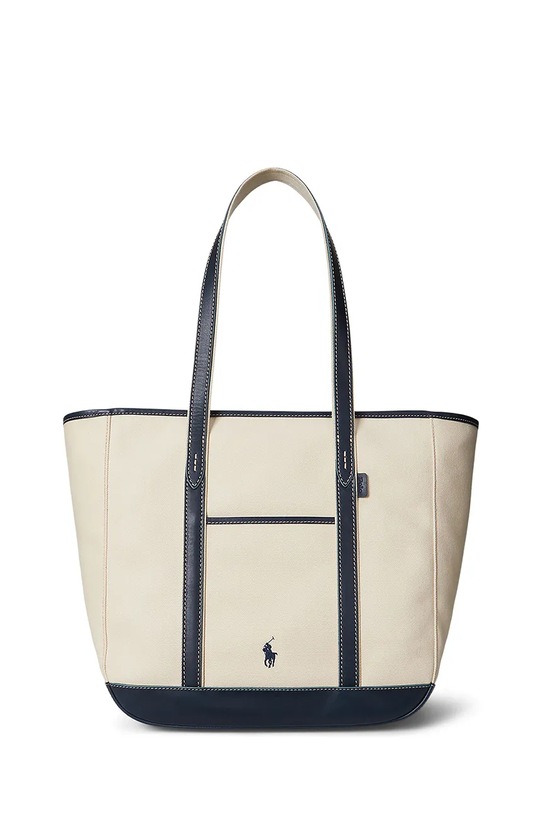 Polo Ralph Lauren torebka skóra licowa beżowy 428968158