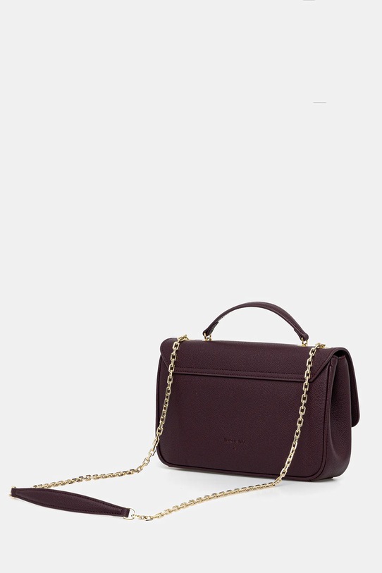 Akcesoria Patrizia Pepe torebka skórzana 8B0228.L001 bordowy