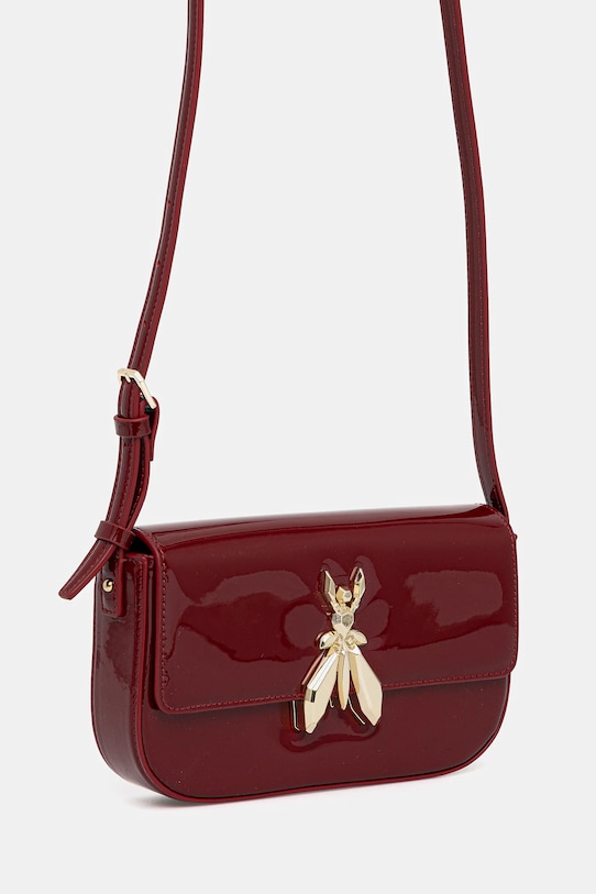 Patrizia Pepe torebka skórzana 8B0231.L125 bordowy AW25