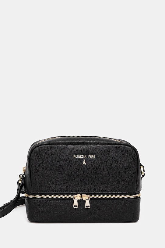 Patrizia Pepe torebka skórzana skóra licowa czarny 8B0253.L001
