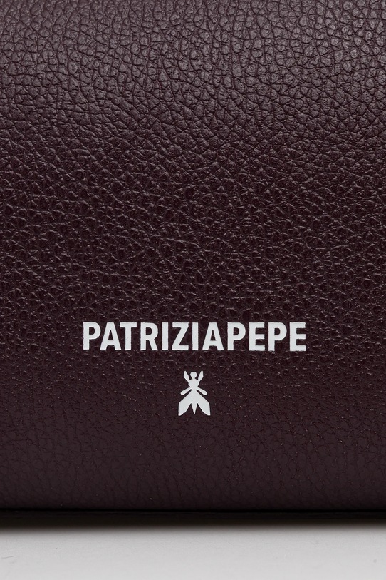 Patrizia Pepe poșetă de piele burgundia 8B0255.L001