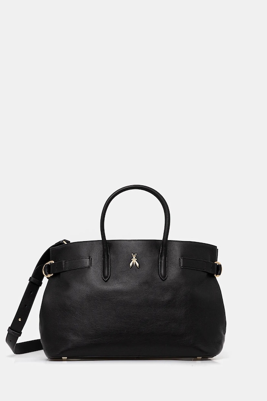 Patrizia Pepe torebka skórzana skóra licowa czarny 8B0270.L162