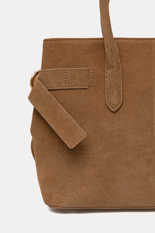 Αξεσουάρ Τσάντα σουέτ Patrizia Pepe 8B0282.L152 καφέ