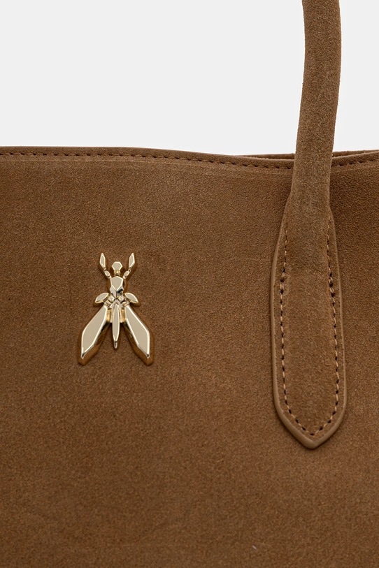 Τσάντα σουέτ Patrizia Pepe καφέ 8B0282.L152