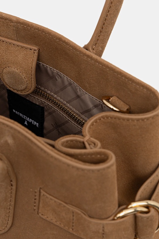 Τσάντα σουέτ Patrizia Pepe 8B0282.L152 καφέ
