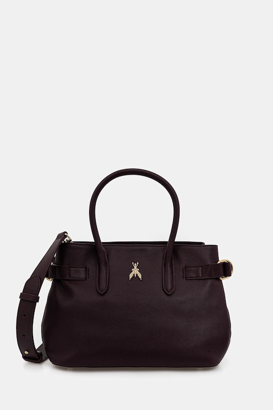 Patrizia Pepe torebka skórzana skóra licowa fioletowy 8B0282.L162