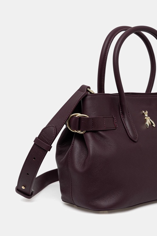 Akcesoria Patrizia Pepe torebka skórzana 8B0282.L162 fioletowy