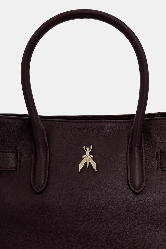 Patrizia Pepe torebka skórzana fioletowy 8B0282.L162