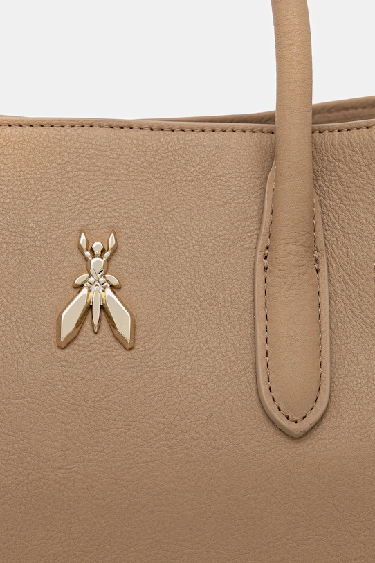 Patrizia Pepe torebka skórzana beżowy 8B0282.L162