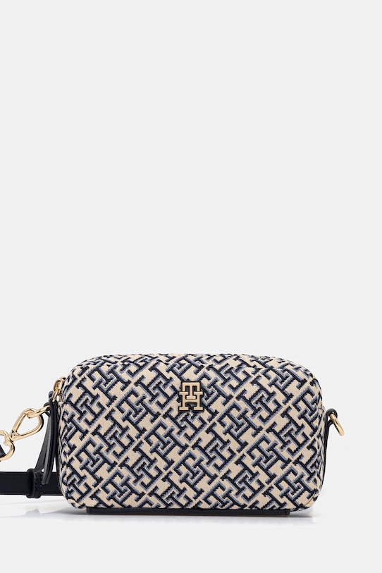 Τσάντα Tommy Hilfiger υφασμάτινο σκούρο μπλε AW0AW17443