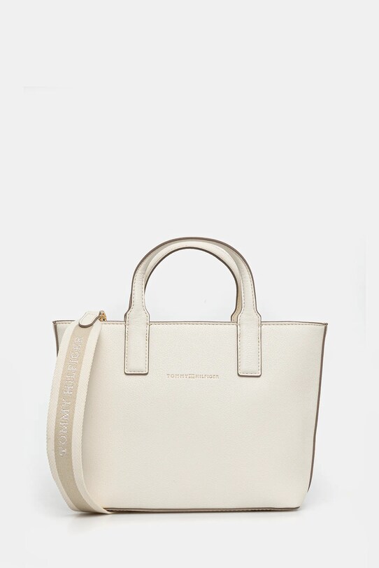 Tommy Hilfiger torebka nie mieści A4 beżowy AW0AW17448