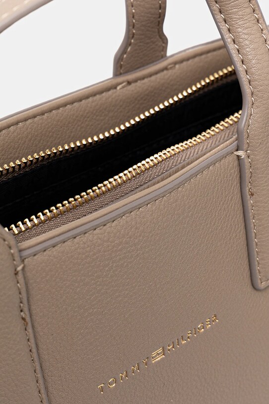 Τσάντα Tommy Hilfiger AW0AW17448 καφέ