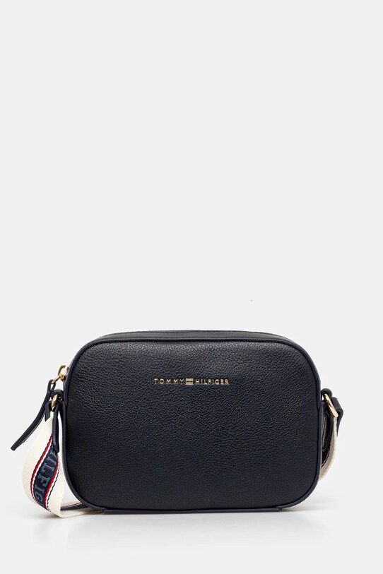 Kabelka Tommy Hilfiger hladký námořnická modř AW0AW17450