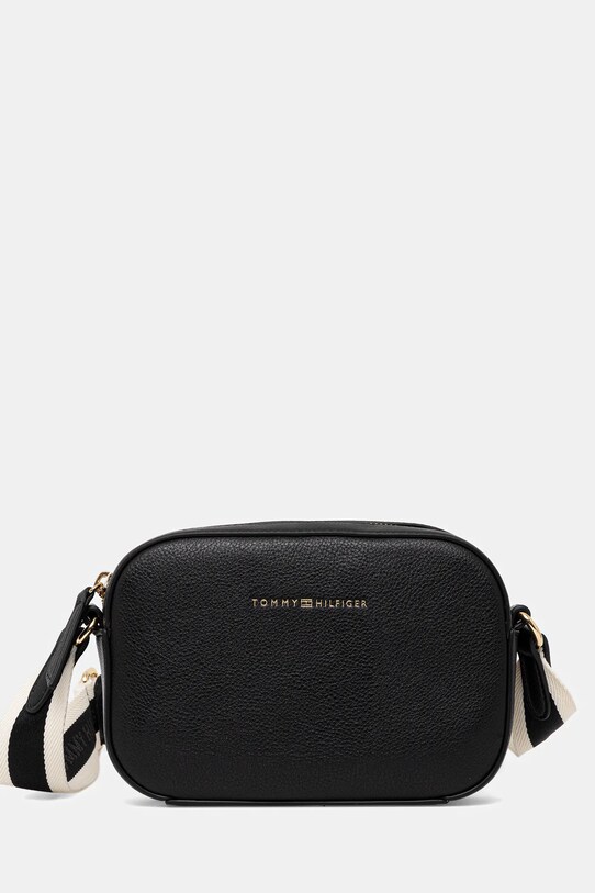 Τσάντα Tommy Hilfiger συνθετικό μαύρο AW0AW17450