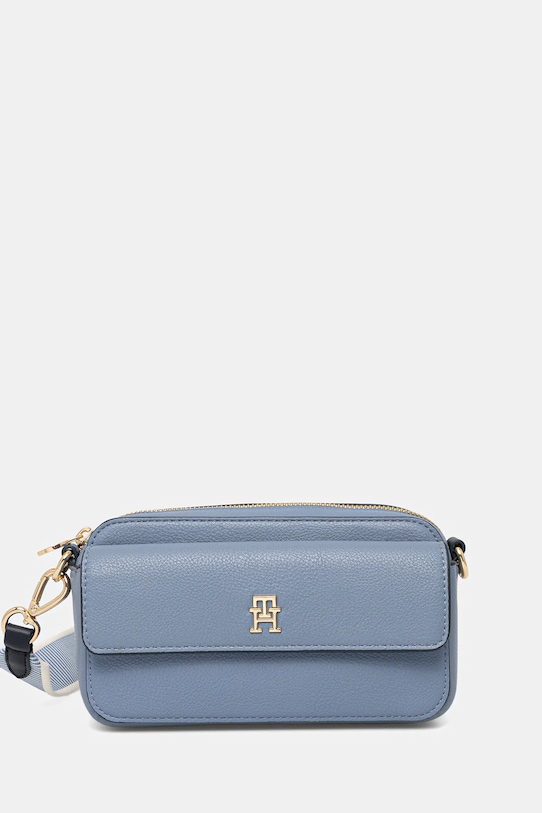 Kabelka Tommy Hilfiger jemný vzor modrá AW0AW17455