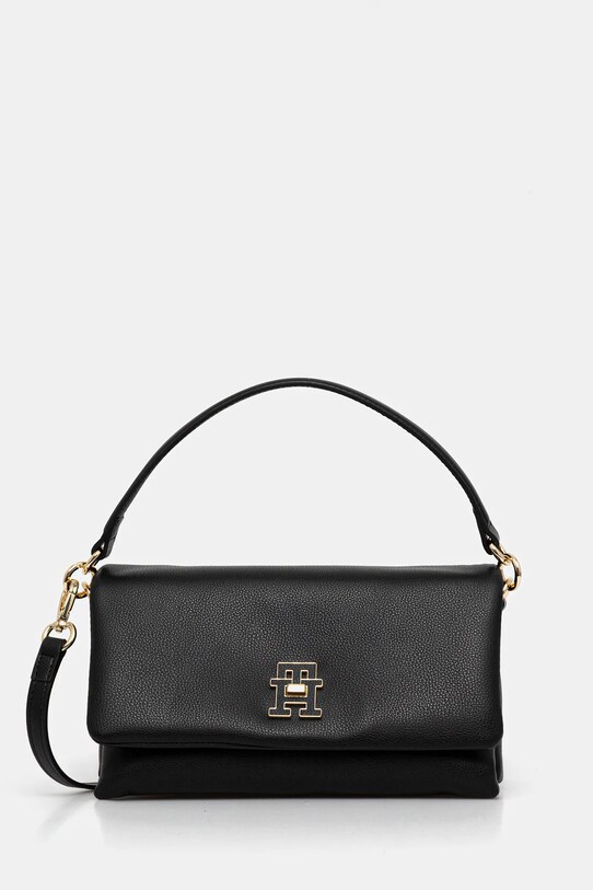 Τσάντα Tommy Hilfiger συνθετικό μαύρο AW0AW17465