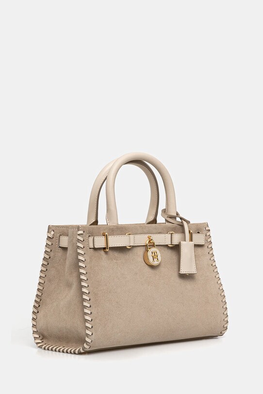 Tommy Hilfiger torebka zamszowa AW0AW17469 beżowy AW25