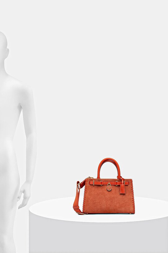 Semišová kabelka Tommy Hilfiger AW0AW17469
