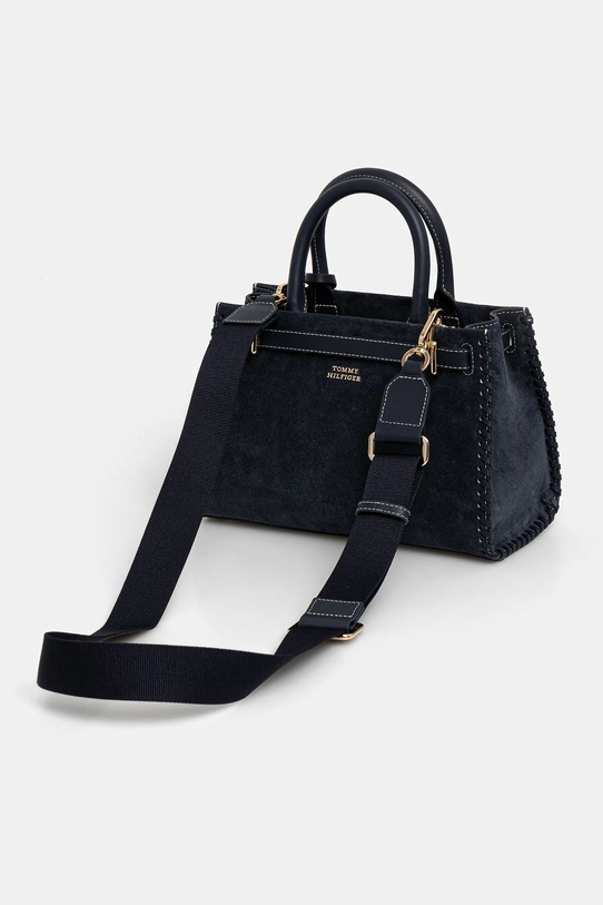 Akcesoria Tommy Hilfiger torebka zamszowa AW0AW17469 granatowy