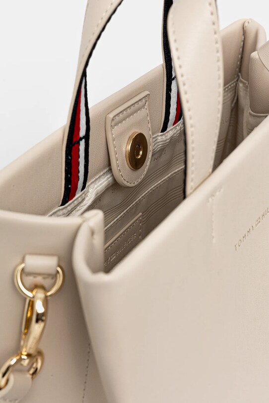 Τσάντα Tommy Hilfiger AW0AW17508 μπεζ