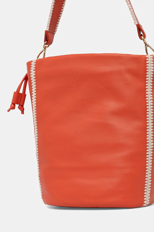 Αξεσουάρ Δερμάτινη τσάντα Tommy Hilfiger AW0AW17540 πορτοκαλί