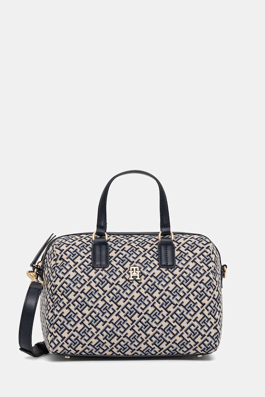 Kabelka Tommy Hilfiger vzorovaný tmavomodrá AW0AW17633