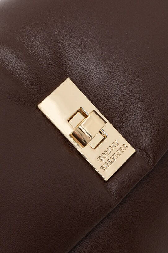 Tommy Hilfiger torebka skórzana brązowy AW0AW17638