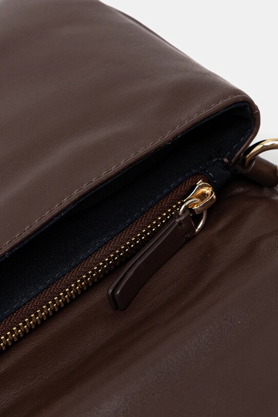 Кожаная сумочка Tommy Hilfiger AW0AW17638 коричневый