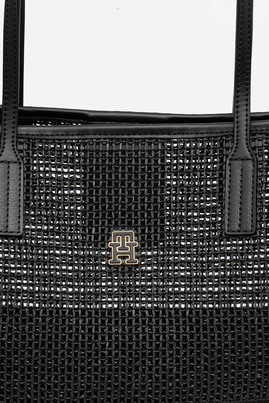 Τσάντα Tommy Hilfiger μαύρο AW0AW17640