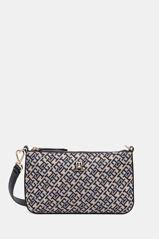 Τσάντα Tommy Hilfiger υφασμάτινο σκούρο μπλε AW0AW17828