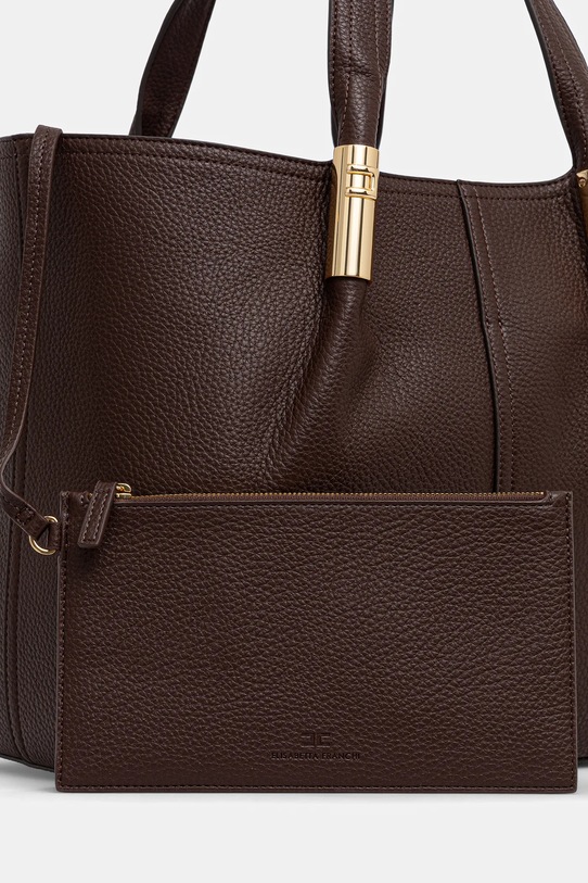 Τσάντα Elisabetta Franchi καφέ BS41A56E2