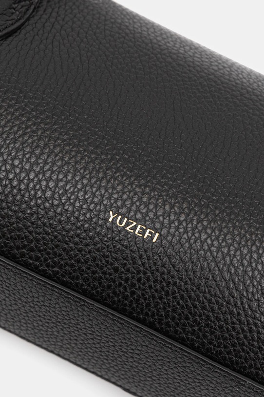 Yuzefi bőr táska OYSTER fekete YUZCO.HB.OYSB.L034