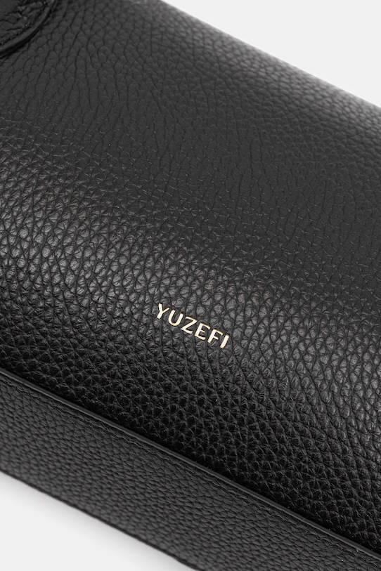 Yuzefi poșetă de piele OYSTER YUZCO.HB.OYSB.L034 negru