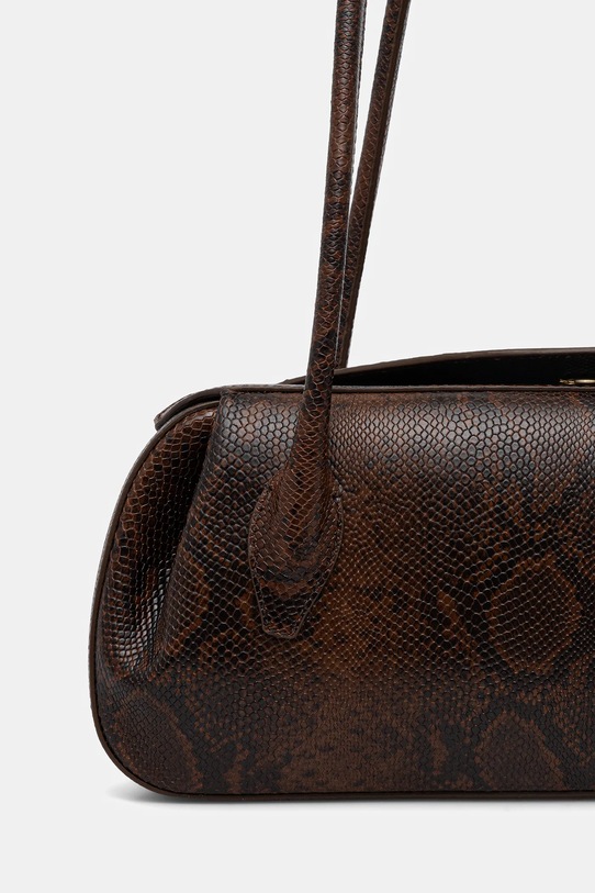 Accesorii Yuzefi poșetă de piele OYSTER YUZPF25.HB.OYSB.L062 maro