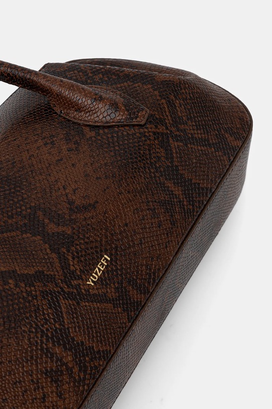 Yuzefi poșetă de piele OYSTER YUZPF25.HB.OYSB.L062 maro