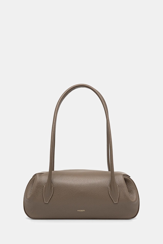 Yuzefi poșetă de piele OYSTER uni bej YUZSS25.HB.OYSB.L052