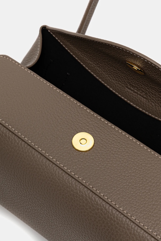 Yuzefi poșetă de piele OYSTER YUZSS25.HB.OYSB.L052 bej