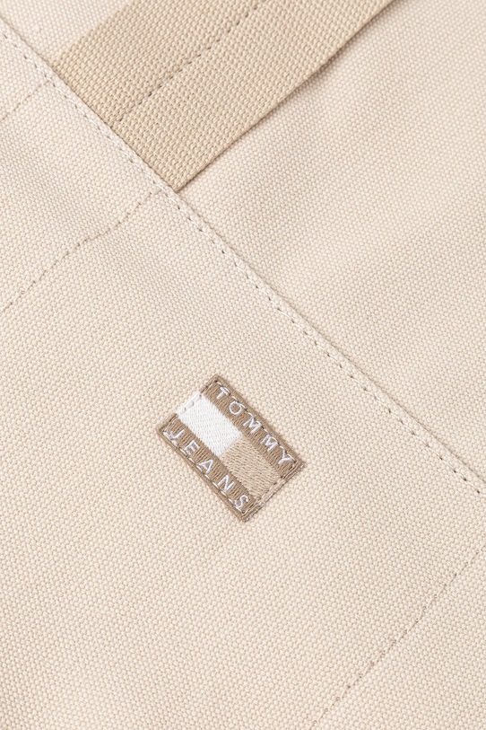 Bavlněná kabelka Tommy Jeans béžová AW0AW17542