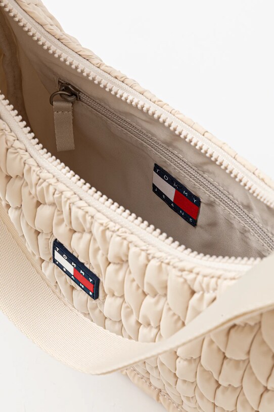 Τσάντα Tommy Jeans μπεζ AW0AW17546