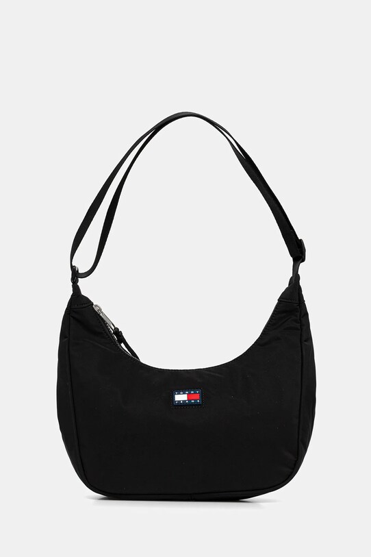 Kabelka Tommy Jeans jednofarebný čierna AW0AW17547