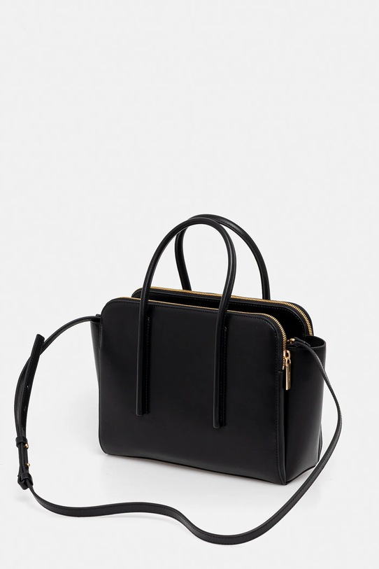 Akcesoria Calvin Klein torebka skórzana LV04F3034G czarny