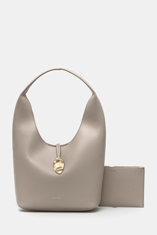 Сумочка Calvin Klein не вміщує А4 бежевий LV04K3176G