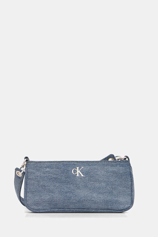 Kabelka Calvin Klein jednofarebný modrá LV04F3217G