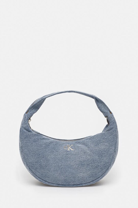 Джинсова сумка Calvin Klein гладкий блакитний LV04F3207G