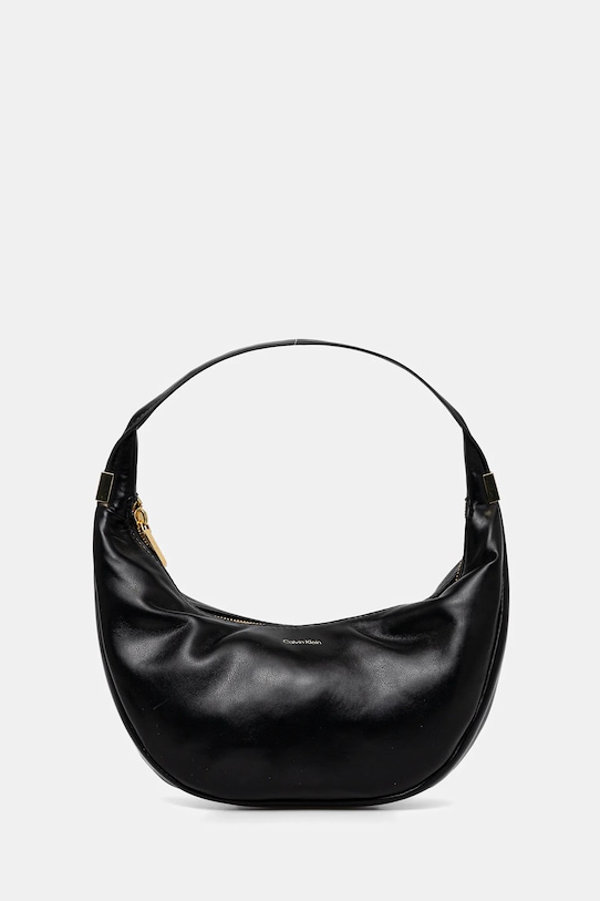 Kabelka Calvin Klein imitácia kože čierna LV04F3010G