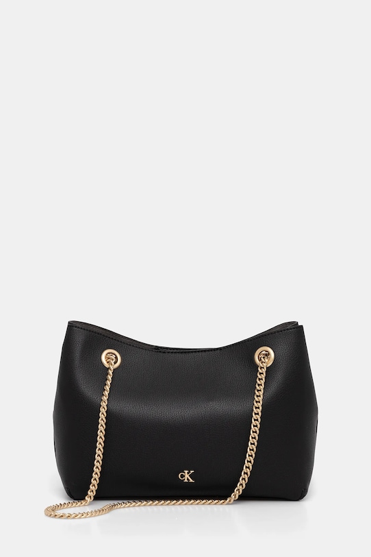 Calvin Klein torebka nie mieści A4 czarny LV04F3205G