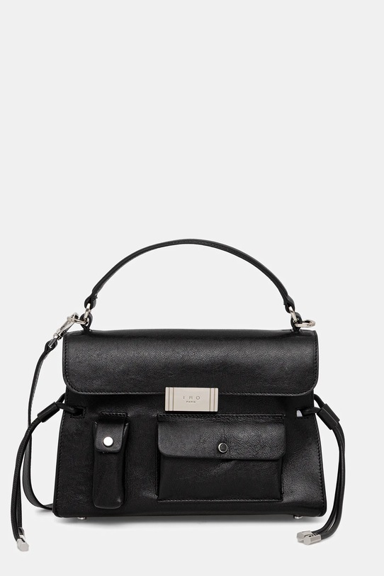 Kožna torba IRO bez uzorka crna WP159IRONOMADVI